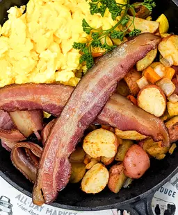 Bacon, eggs, and potatoes catered in Riverside