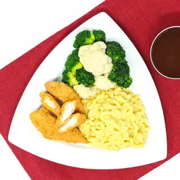 Breaded Chicken Tenders with Macaroni and Cheese