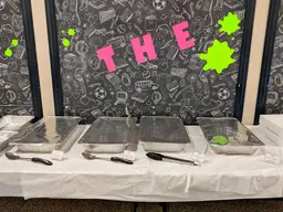 Catering dropped off for an event in Corona