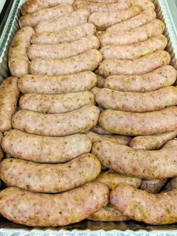 Pork breakfast sausage for a breakfast catering