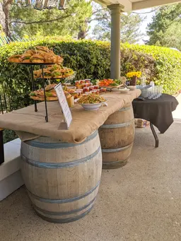 Sandwiches with Pasta, Fresh Fruit, and Vegetables