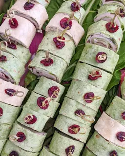 Turkey, Cranberry, and Cream Cheese Pinwheels